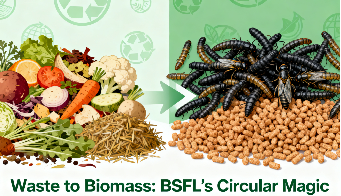 Dual Advantages of Green & Nutrition! Black Soldier Fly Larvae Meal – "Waste to Treasure" with High 