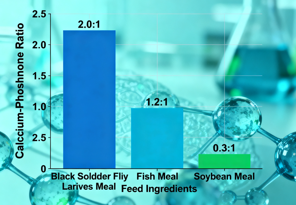 Scientific Verification: Dried Black Soldier Fly Larvae Boast Balanced Ca:P Ratio, Abundant Trace El