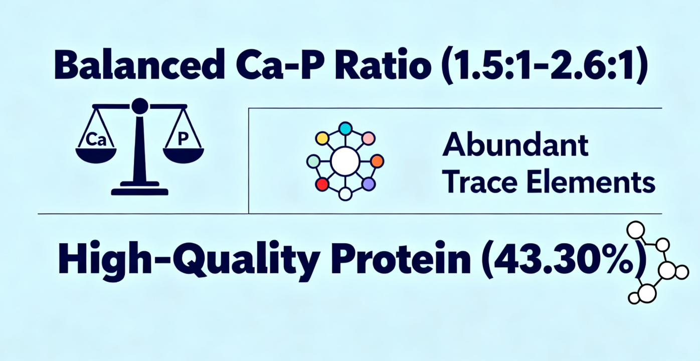 Scientific Verification: Dried Black Soldier Fly Larvae Boast Balanced Ca:P Ratio, Abundant Trace El