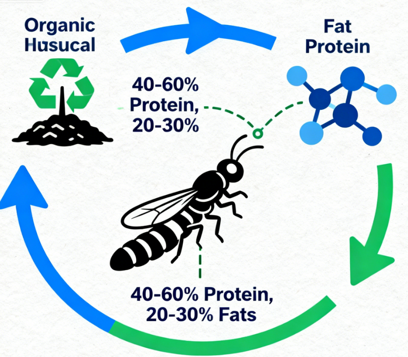 High-Impact Green Cycle: The Lifespan of the Black Soldier Fly