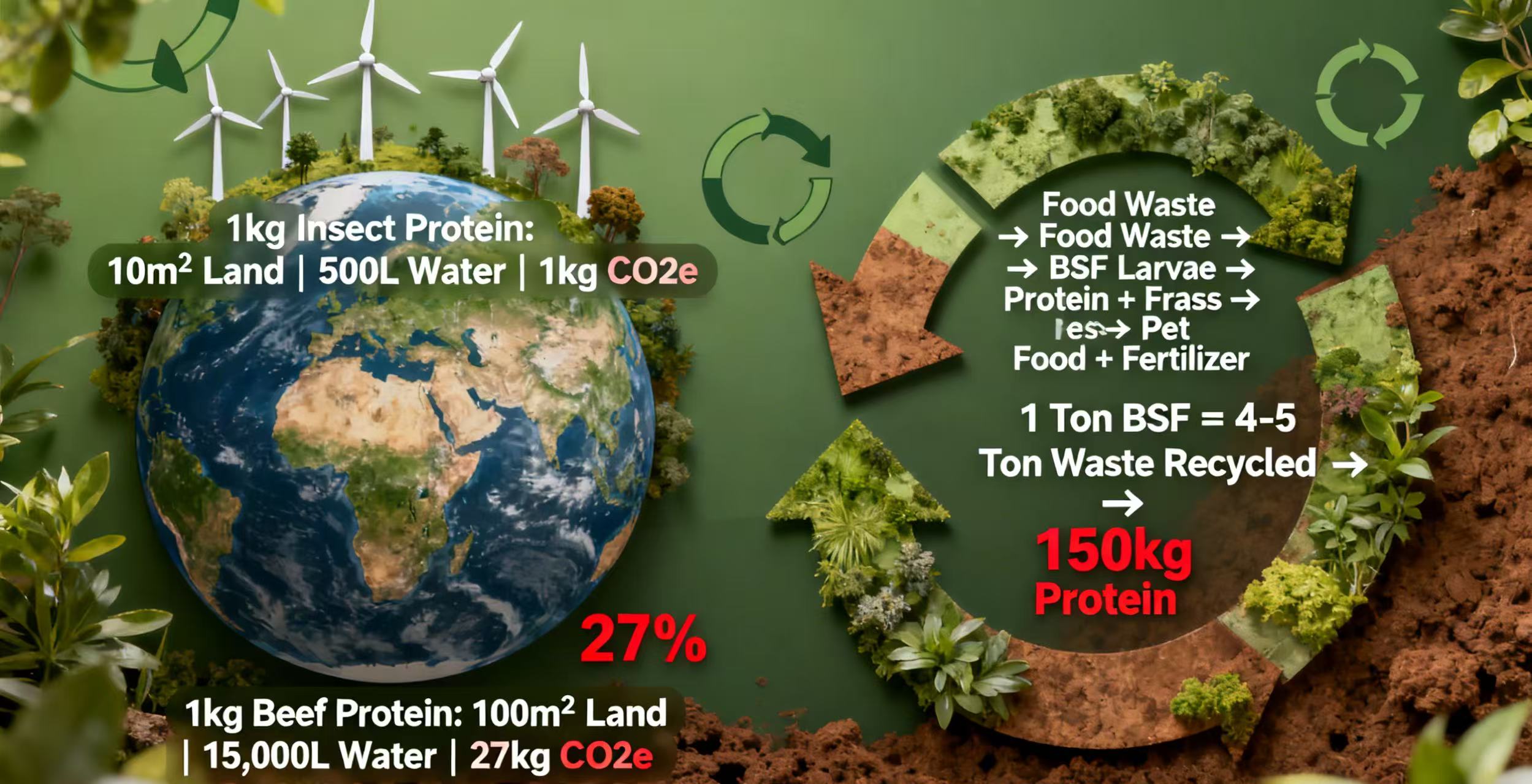 Black soldier fly larvae insect protein adult dog food is a new favorite.