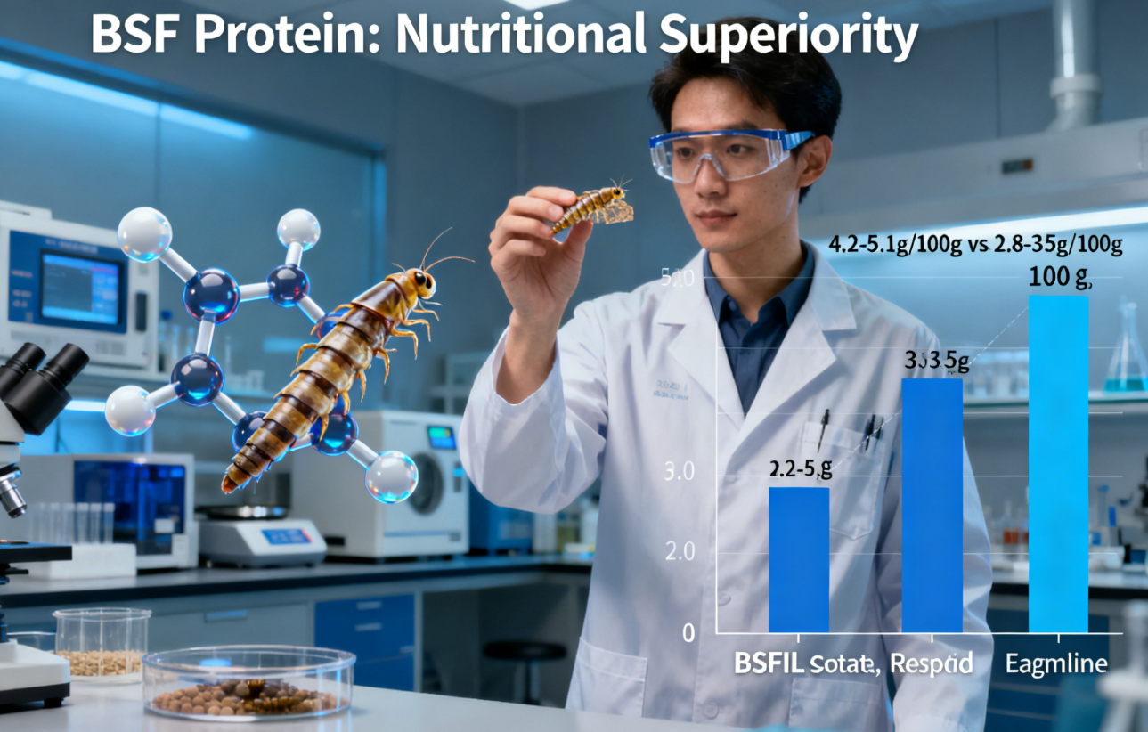 A major reshuffle of animal feed protein? The potential of black soldier fly protein!