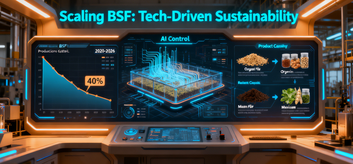 A major reshuffle of animal feed protein? The potential of black soldier fly protein!