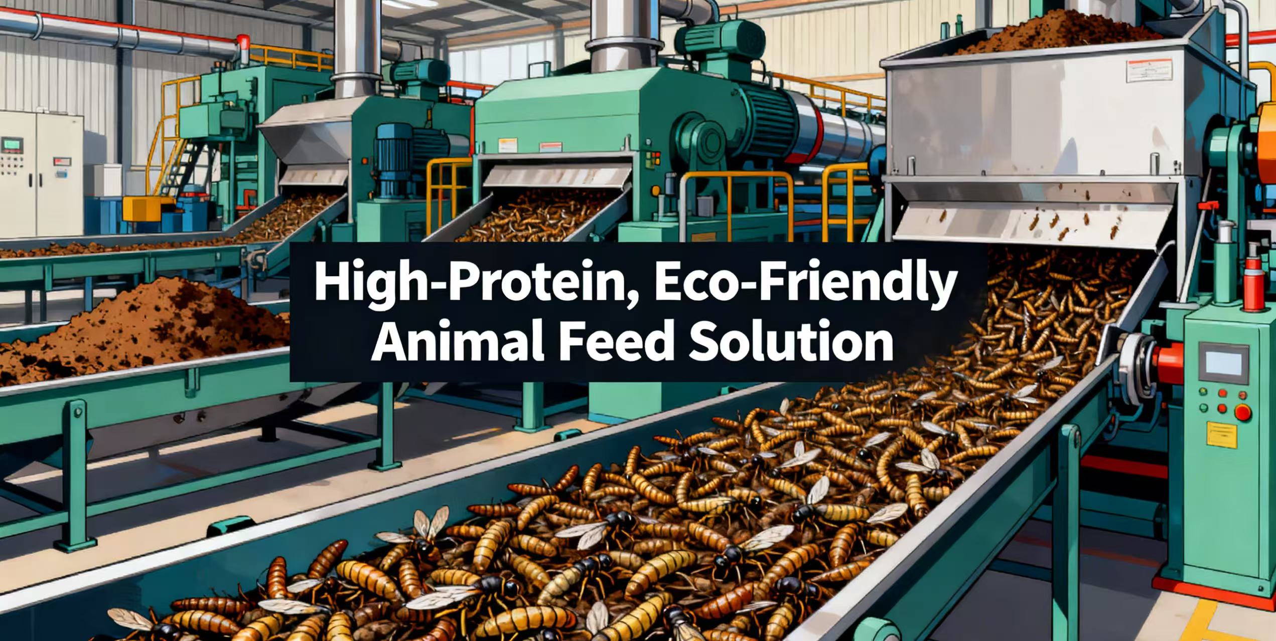 Sustainable Black Soldier Fly Larvae Production Expanded for Animal Feed to Replace Traditional Prot