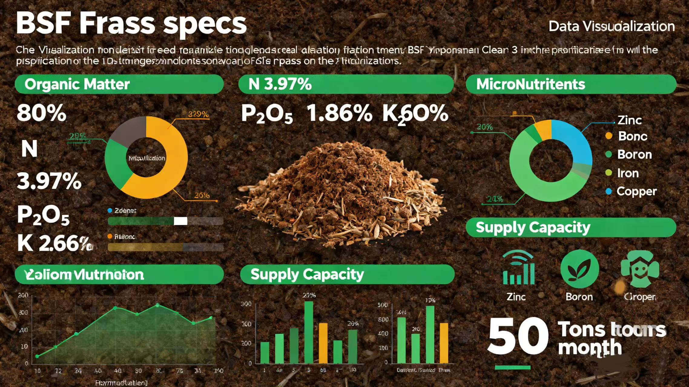 High-Quality BSF Frass Fertilizer Now Available for Organic Farming to Enhance Soil Health & Crop Yi