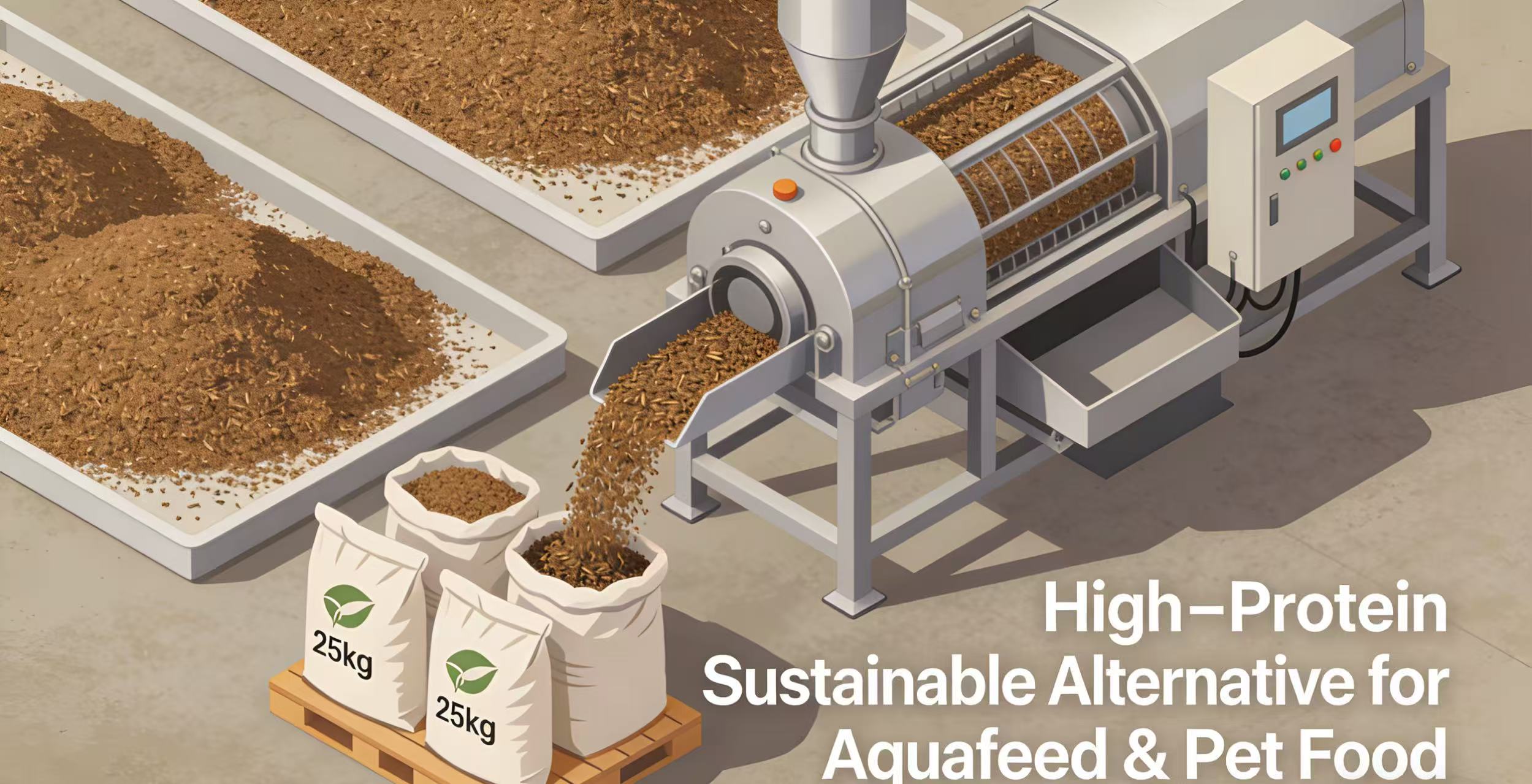New BSF Meal Production Launched for Sustainable Animal Feed to Replace Fishmeal