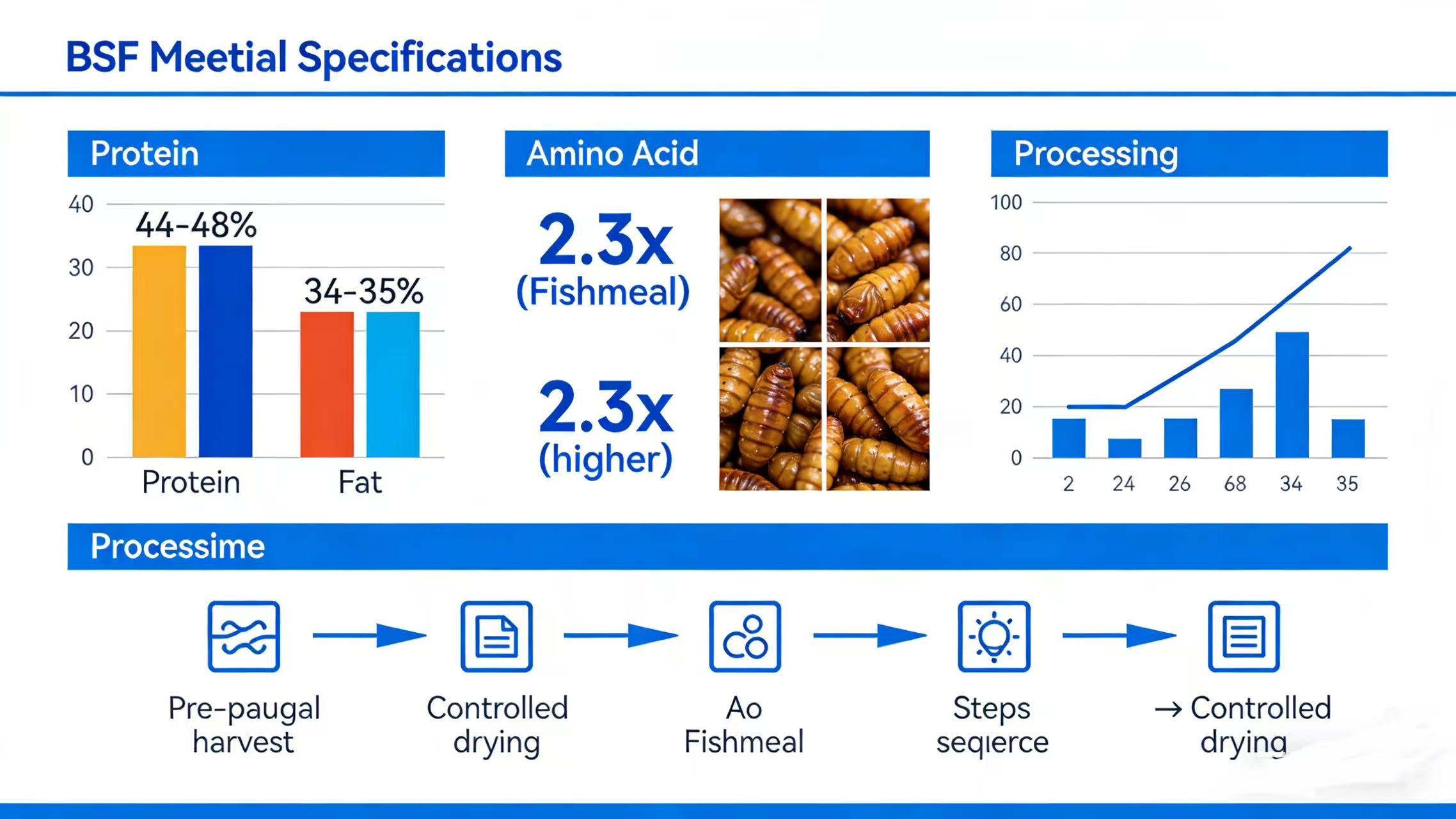 New Batch of Dried BSF Larvae Ready for Aquafeed Customers