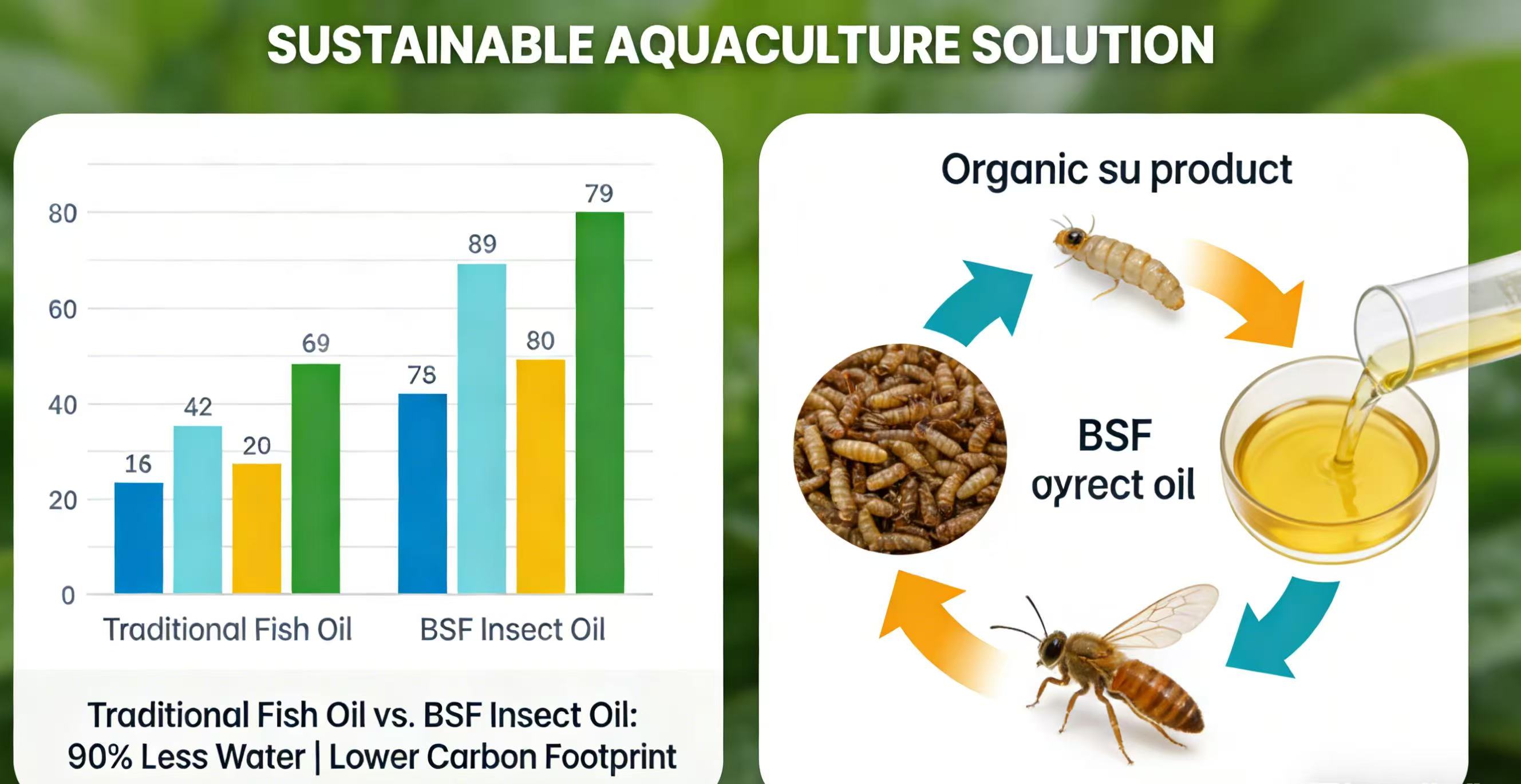 New High-Protein BSF Insect Oil Batch Ready for Aquafeed to Boost Growth Performance